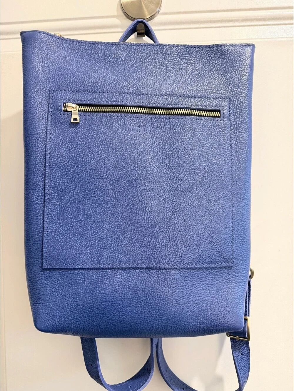 Portland Leather Molino Blue Backpack Laptop Bag NWOT